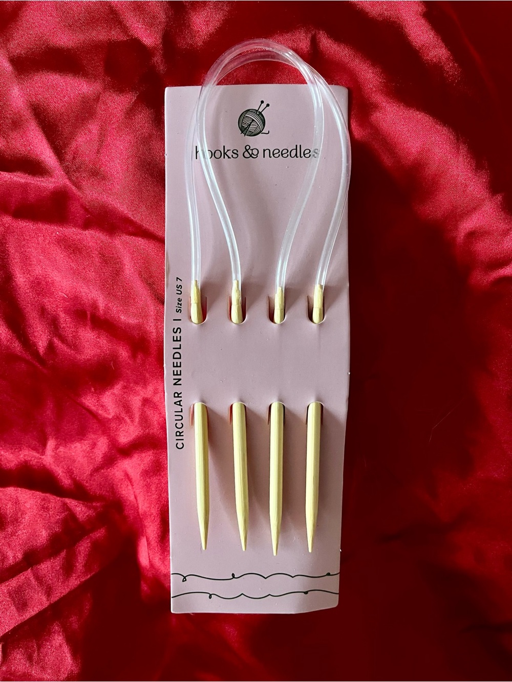 Hooks & Needles Circular Knitting Needles Size US 7